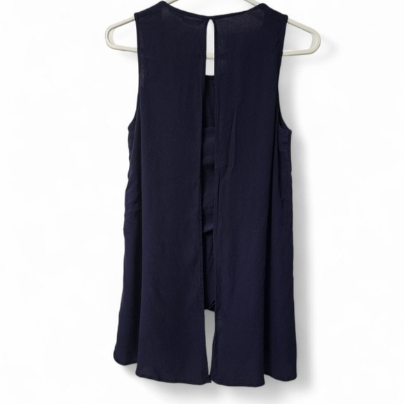 Pink Stitch Open Back Layered Top - Picture 3 of 6